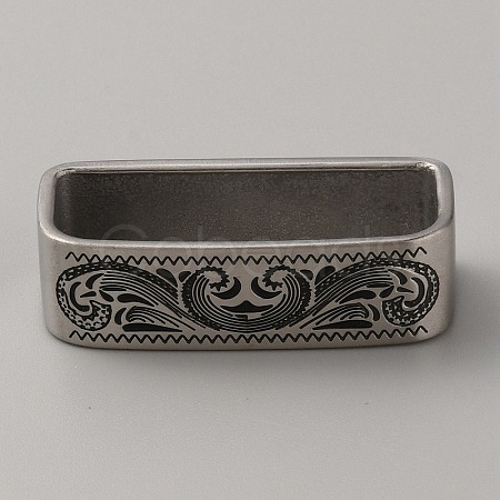 304 Stainless Steel Loop Keepers AJEW-WH0415-44D-1