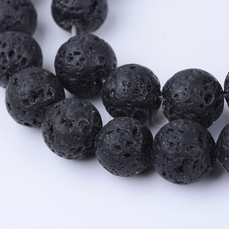 Natural Lava Rock Beads Strands X-G-Q462-4mm-24-1