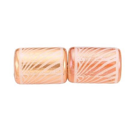Electroplate Glass Beads EGLA-Q137-01A-N01-1