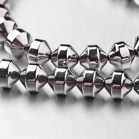 Electroplate Non-magnetic Synthetic Hematite Bead Strands G-F300-31A-01-1