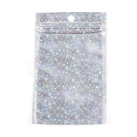 Glitter Holographic Star Plastic Packaging Yin-yang Resealable Bags OPP-N002-02E-1