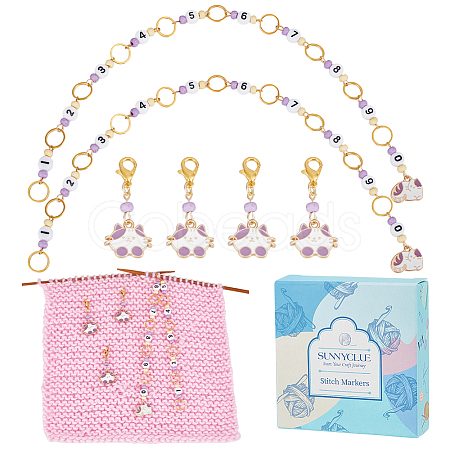DIY Cat Knitting Tool Sets HJEW-SC00098-1