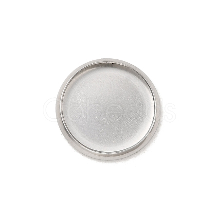 Non-Tarnish Stainless Steel Plain Edge Bezel Cups X-STAS-M226-03B-1
