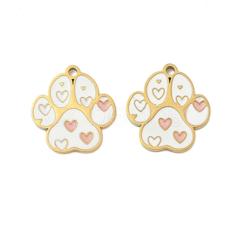 304 Stainless Steel Enamel Pendants STAS-G360-03G-04-1