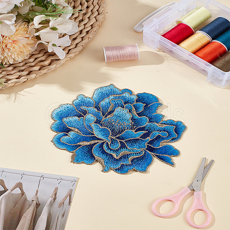 1Pc Polyester Embroidery Sequin Costume Accessories DIY-LP0003-28-1