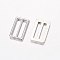 Alloy Buckles, Rectangle, Platinum, 10x6x1mm