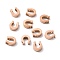 Ion Plating(IP) 304 Stainless Steel Charms, Horseshoe, Rose Gold, 9x8x3mm, Hole: 1.8mm