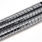 Non-magnetic Synthetic Hematite Beads Strands, Twist, Black, 4x3mm, Hole: 1mm, about 178pcs/strand, 15.7 inch