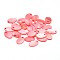 Dyed Freshwater Shell Flat Oval Charms, Pink, 15x10x2mm, Hole: 1.5mm