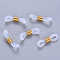 Eyeglass Holders, Glasses Rubber Loop Ends, with 304 Stainless Steel Findings, Golden, 20x5mm