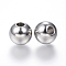 Non-Tarnish 304 Stainless Steel Beads, Round, Stainless Steel Color, 12x11mm, Hole: 4mm