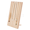 Wooden Neckalces Display Stands for Necklaces NDIS-WH0001-18-6