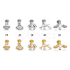 G23 Titanium Micro Pave Clear Cubic Zirconia Labrets WG4B733-02-2