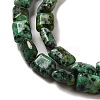 Dyed Natural African Turquoise(Jasper) Beads Strands G-G085-A06-01-3