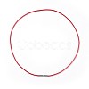 Waxed Polyester Cord Necklace Making MAK-I011-05-B-02-1