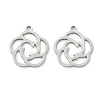 Hollow 201 Stainless Steel Pendants STAS-F337-10C-P-1