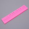 Zipper Shape Fondant Molds DIY-WH0210-18-1