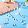 Glass & Alloy Pearl Pendants HJEW-TAC0058-7