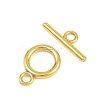 Ring Brass Toggle Clasps KK-G548-33G-3