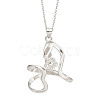 GOMAKERER 1Pc Rhodium Plated Rhodium Plated 925 Sterling Silver Pendant Bails FIND-GO0001-78-7