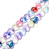 Transparent Glass Beads Strand GLAA-F112-01H-1