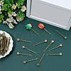 80Pcs Alloy Hair Bobby Pin Cabochon Settings FIND-SC0021-62-4