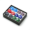 Handmade Lampwork Wide Band Finger Rings RJEW-T002-01-B-1