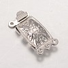 Tarnish Resistant 304 Stainless Steel Box Clasps STAS-G140-16P-1