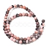 Natural Zebra Jasper Round Beads Strands X-G-E334-6mm-11-8