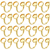 16Pcs 304 Stainless Steel Open Cuff Ring Findings STAS-BBC0008-17-1