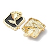 5Pcs Rack Plating Alloy Enamel Pendants ENAM-YW0002-46-2