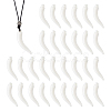 30Pcs Opaque Acrylic Big Pendants SACR-DC0001-22-1