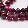 Natural Tiger Eye Bead Strands G-P230-08-C-6mm-3