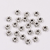 Tibetan Style Alloy Flower Spacer Beads TIBEB-0885-AS-LF-2