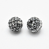 Handmade Polymer Clay Rhinestone Beads RB-L030-20A-10mm-2