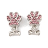 Rack Plating Alloy Rhinestone European Dangle Charms FIND-C055-19P-02-1