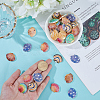 48Pcs 8 Colors Opaque Resin Cabochons RESI-SC0006-40-3