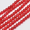 Natural & Dyed Malaysia Jade Bead Strands G-A146-6mm-A02-4