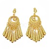 Bohemia Zinc Alloy Clip-on Earrings EJEW-C089-01B-G-1