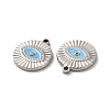 304 Stainless Steel Enamel Pendants STAS-Q001-29P-3