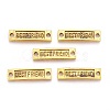 Tibetan Style Links connectors for Friendship TIBE-4270-AG-FF-1