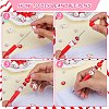 DIY Red Series Personalized Beadable Pen Sets DIY-SZ0009-91-4