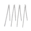 Brass Rhinestone Cup Chains Tassel Big Pendants KK-R129-08P-1