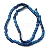 2-Hole Electroplated Synthetic Non-magnetic Hematite Beads Strands G-L613-A01-01G-3