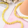 Natural Lemon Jade Beads Strands G-H1631-6MM-6