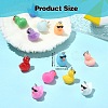 60Pcs 12 Colors Opaque Resin Pendants RESI-SZ0003-28-2