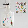Plastic Reusable Drawing Painting Stencils Templates DIY-WH0172-305-4