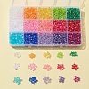 4200Pcs 15 Colors Bicone AB Color Plated Eco-Friendly Transparent Acrylic Beads TACR-FS0001-25-8