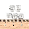 Brass Rhinestone Spacer Beads RSB072-12S-4