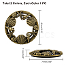 Zinc Alloy Candle Toppers AJEW-PH0017-58-WH-2